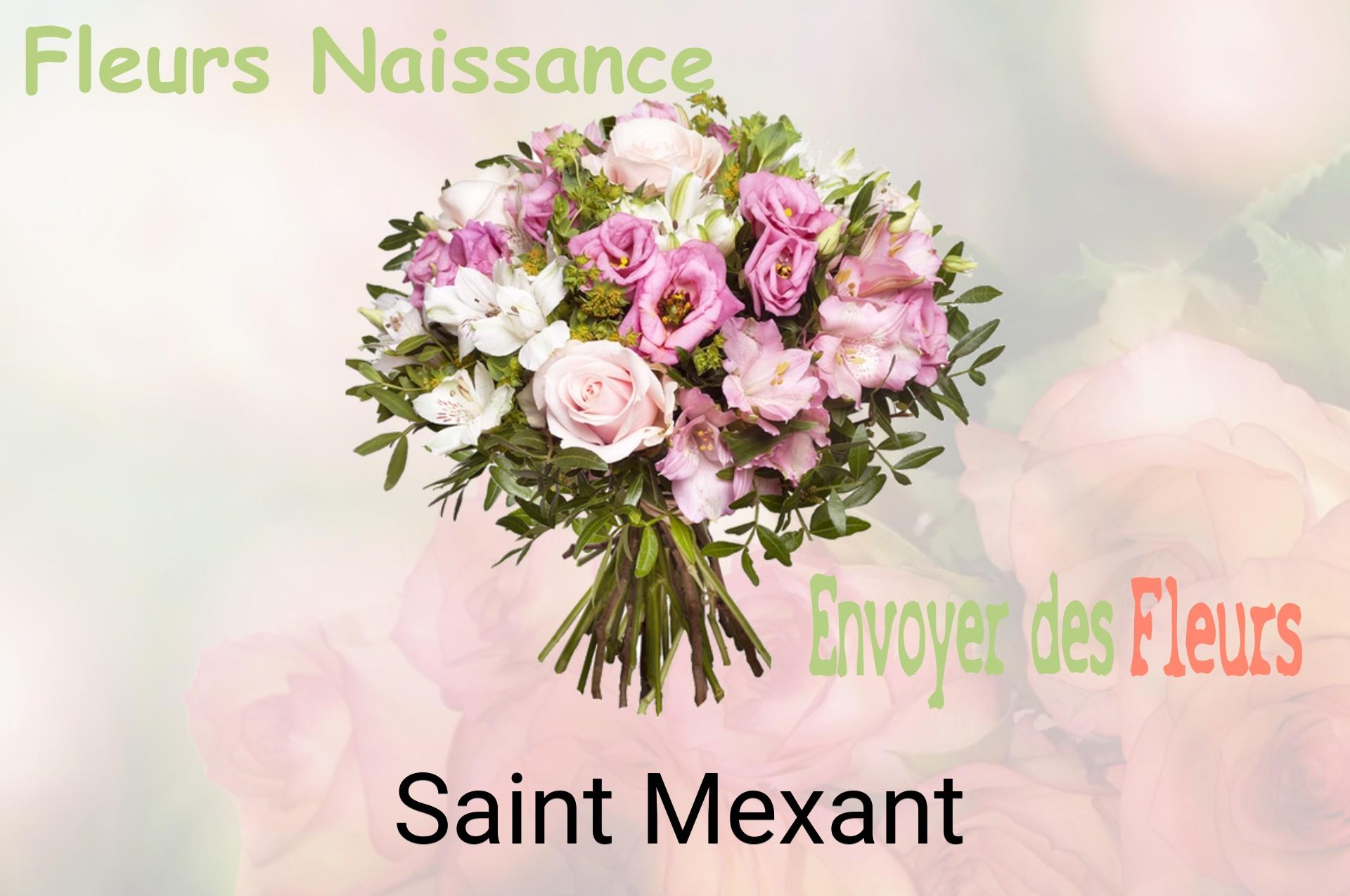 Bouquet de fleurs de naissance livré à Saint-Mexant